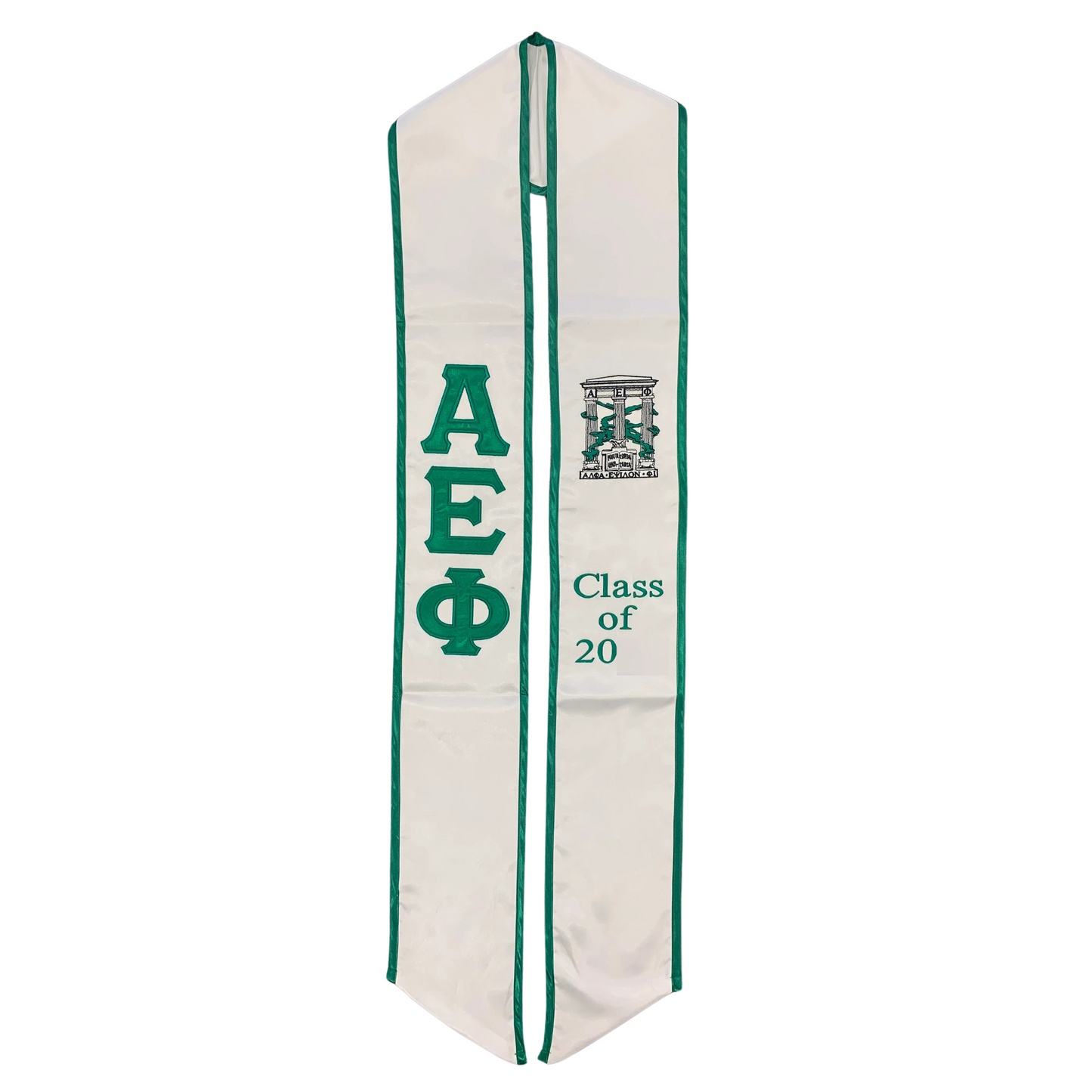 Alpha Epsilon Phi Graduation Sash Stole