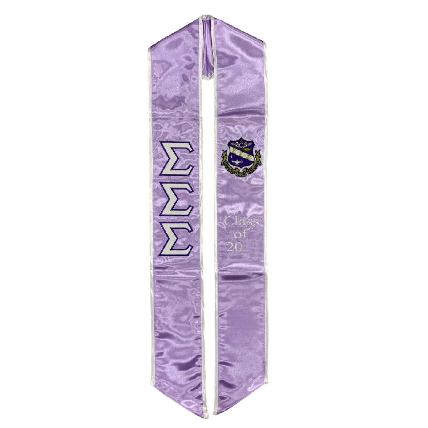 Sigma Sigma Sigma Graduation Sash Stole
