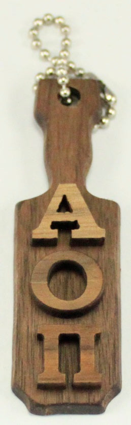Alpha Omicron Pi Mini Wood Paddle Key Chain
