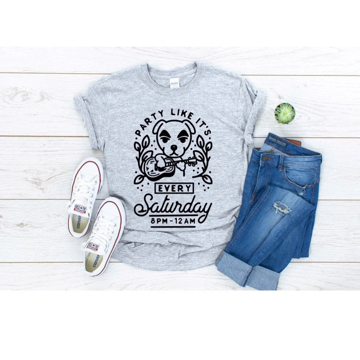 Animal Crossing Party like KK Slider inspired tee