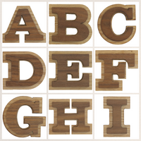 Wood Letters and Numbers