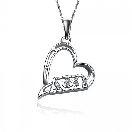 Alpha Phi Omega Heart Pendant