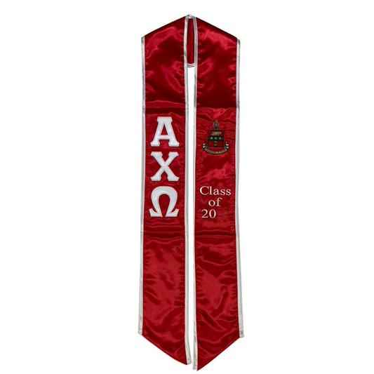 Alpha Chi Omega Graduation Sash Stole