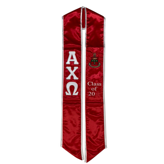 Alpha Chi Omega Graduation Sash Stole