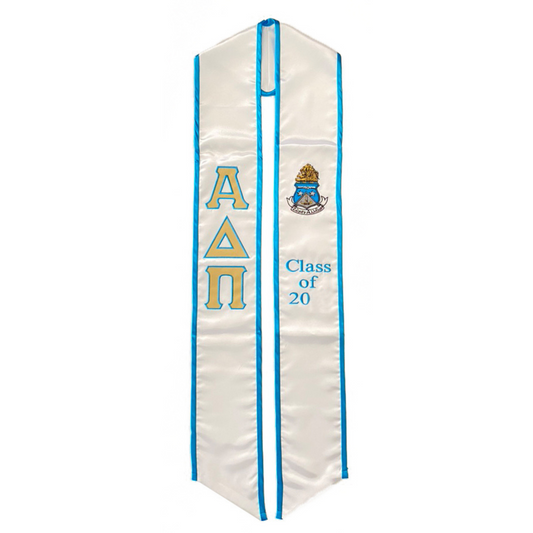 Alpha Delta Pi Graduation Sash Stole
