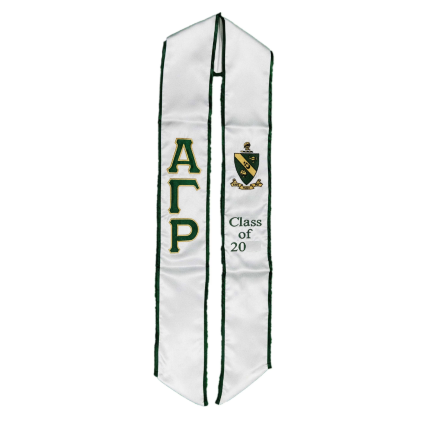 Alpha Gamma Rho Graduation Sash Stole