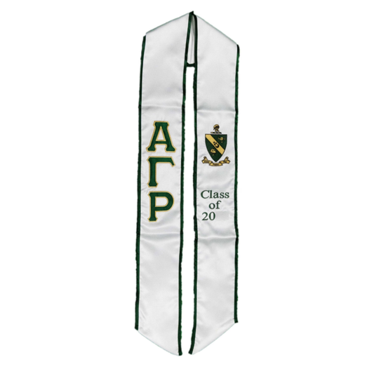 Alpha Gamma Rho Graduation Sash Stole