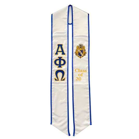 Alpha Phi Omega Graduation Sash Stole
