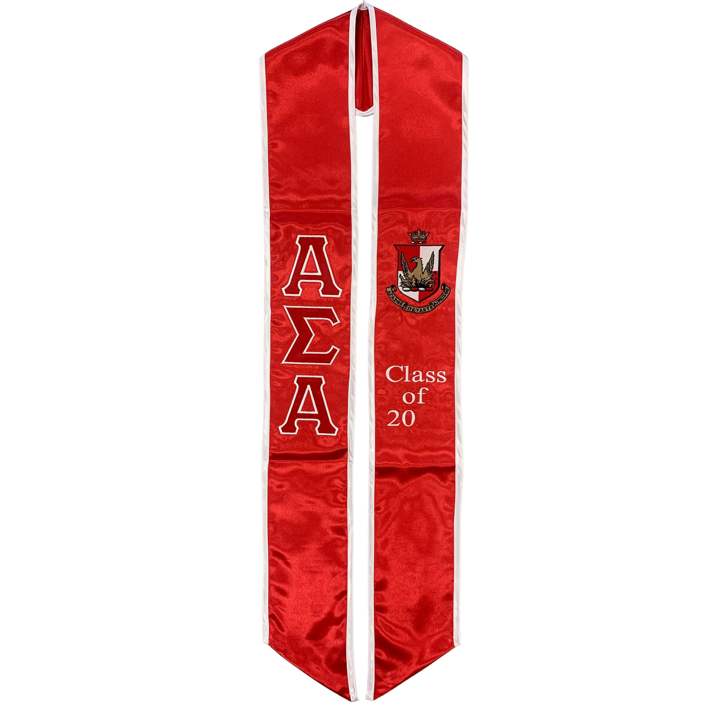 Alpha Sigma Alpha Graduation Sash Stole