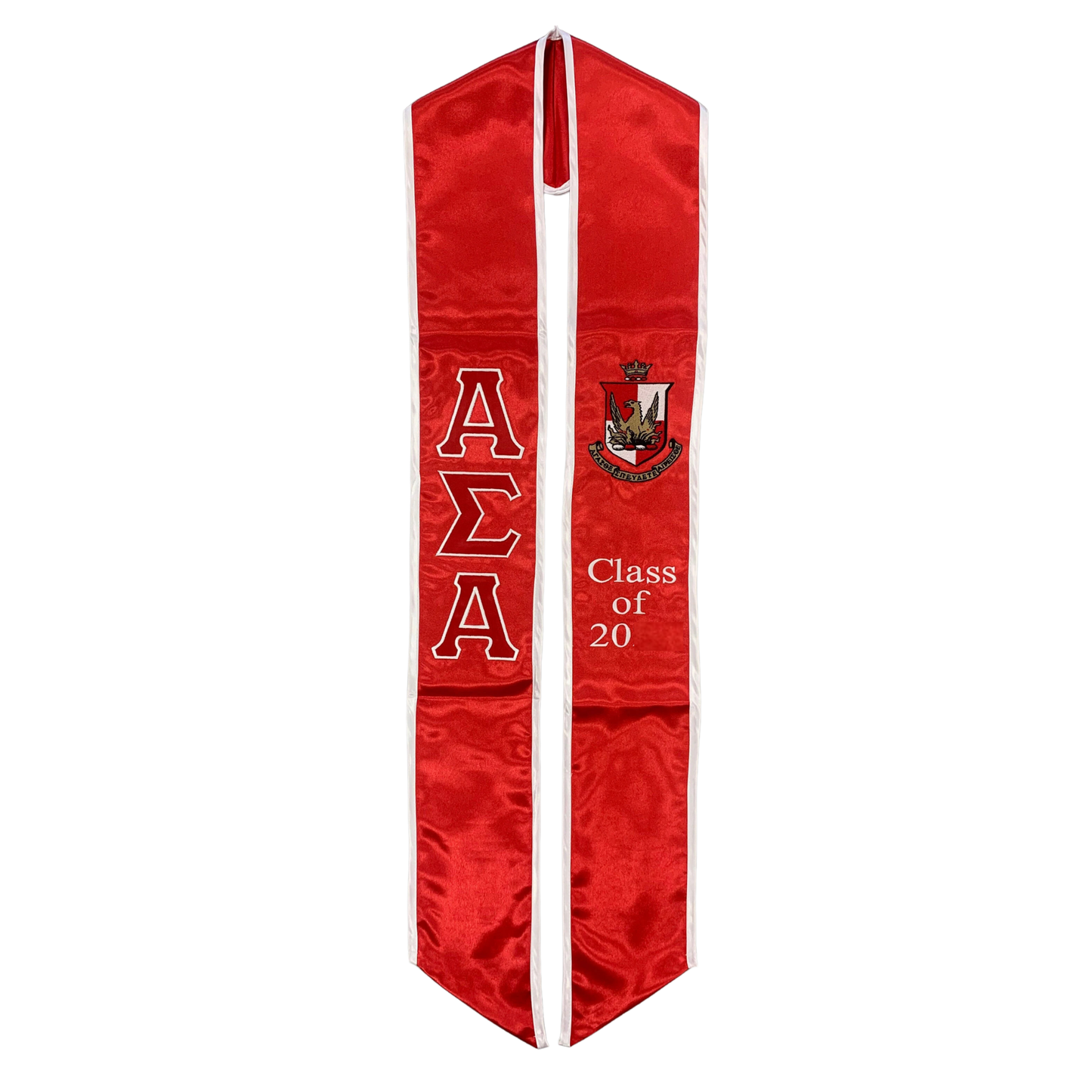 Alpha Sigma Alpha Graduation Sash Stole