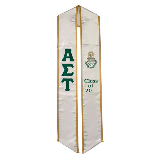 Alpha Sigma Tau Graduation Sash Stole