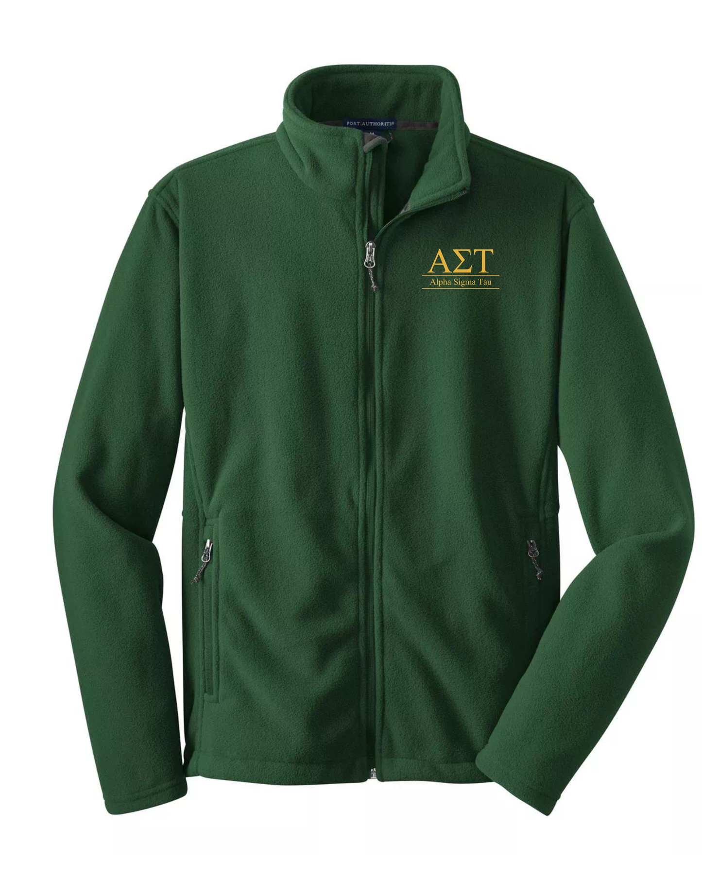 Alpha Sigma Tau Custom Fleece Full-Zip Jacket | Greek Organization Jacket