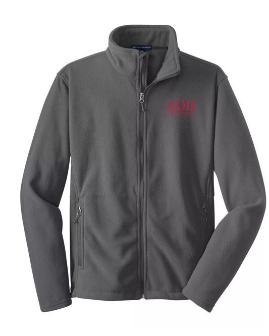 Alpha Omicron Pi Custom Fleece Full-Zip Jacket | Greek Organization Jacket
