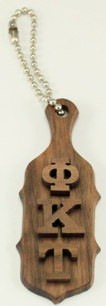 Phi Kappa Tau Mini Wood Paddle Key Chain