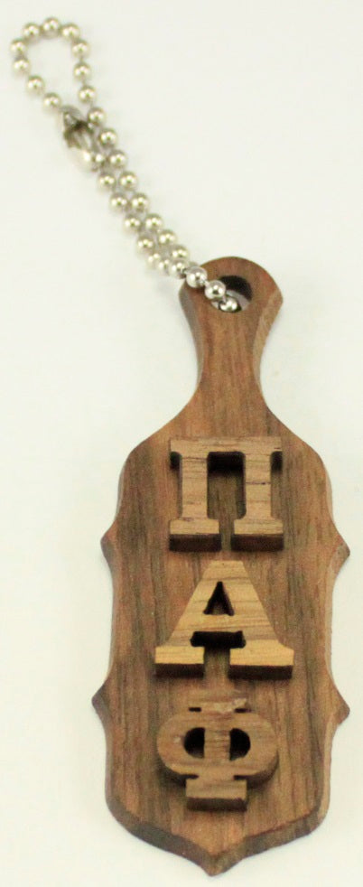 Pi Alpha Phi Mini Wood Paddle Key Chain