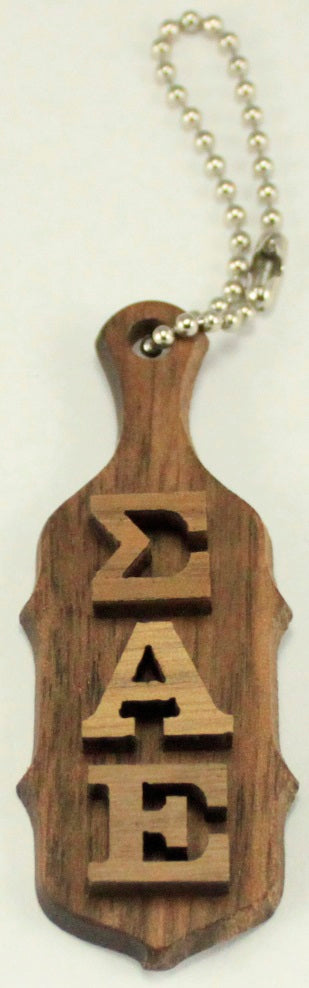 Sigma Alpha Epsilon Mini Wood Paddle Key Chain