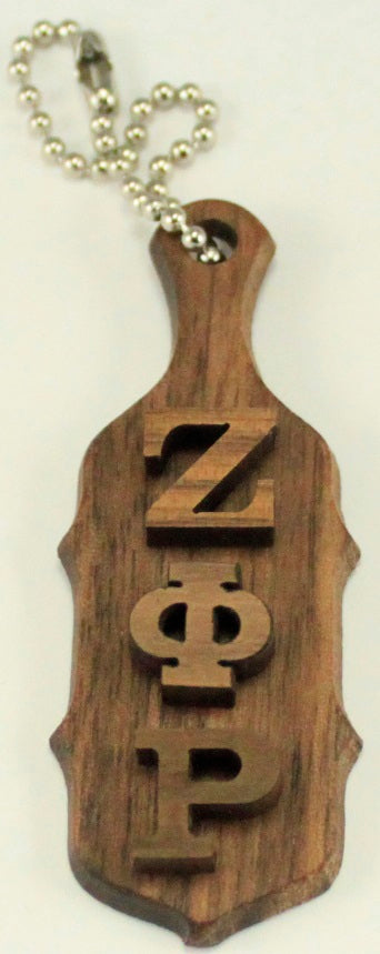 Zeta Phi Rho Mini Wood Paddle Key Chain