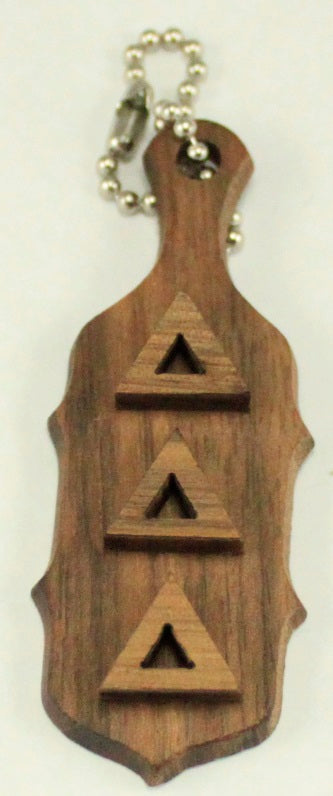 Delta Delta Delta Mini Wood Paddle Key Chain
