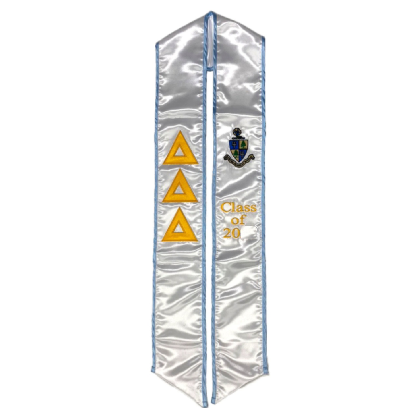 Delta Delta Delta Graduation Sash Stole