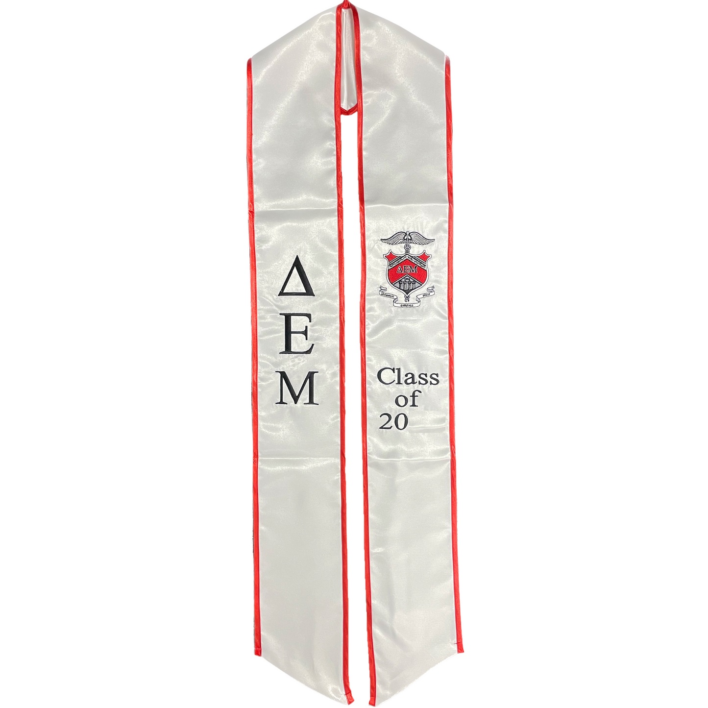 Delta Epsilon Mu Graduation Sash Stole