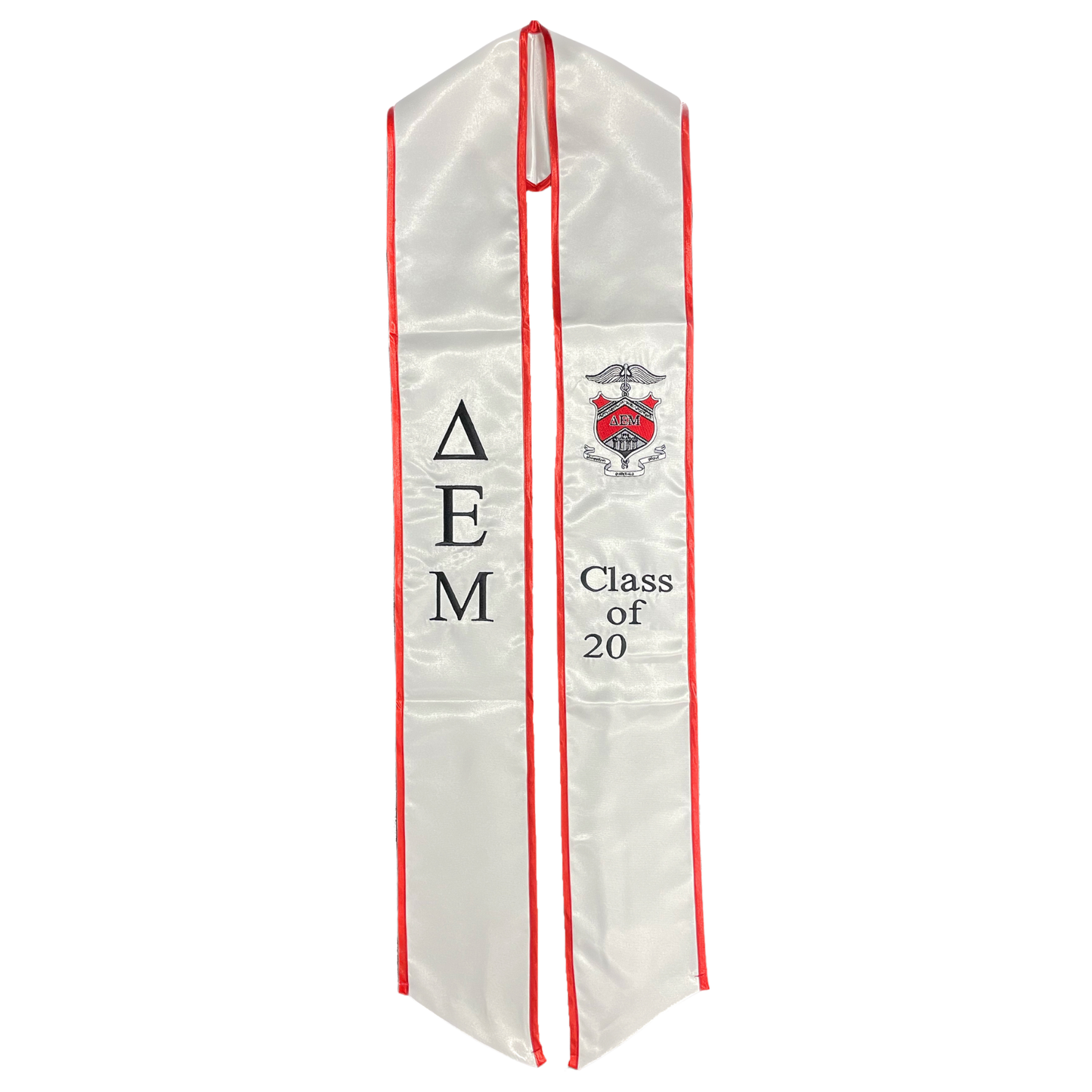 Delta Epsilon Mu Graduation Sash Stole