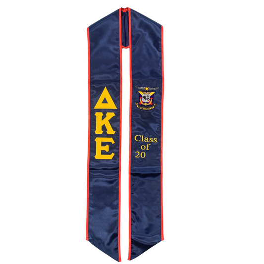 Delta Kappa Epsilon Graduation Sash Stole