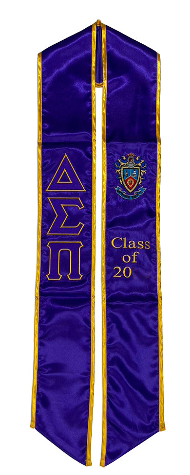 Delta Sigma Pi Graduation Sash Stole