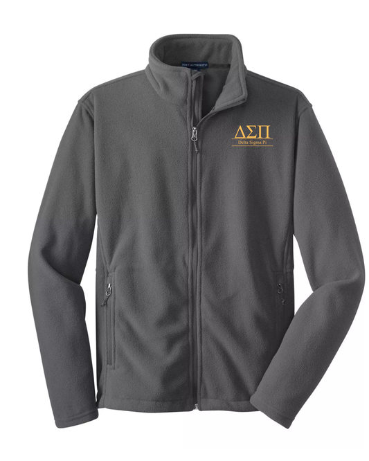 Delta Sigma Pi Custom Fleece Full-Zip Jacket | Greek Organization Jacket