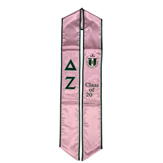 Delta Zeta Graduation Sash Stole