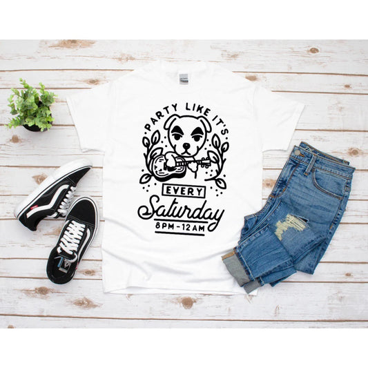 Animal Crossing Party like KK Slider inspired tee
