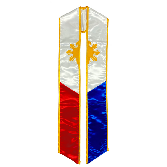 Philippine Flag Graduation Stole / Sash Philippines Flag Sash