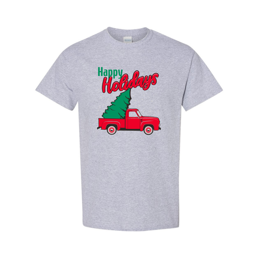 Holiday Shirt | Happy Holidays Christmas| Perfect for Company Events, Family Matching Outfits & Group Holiday Parties