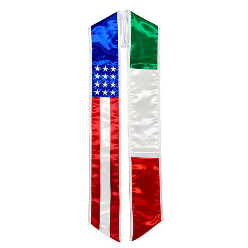 Italian Flag Graduation Sash Stole