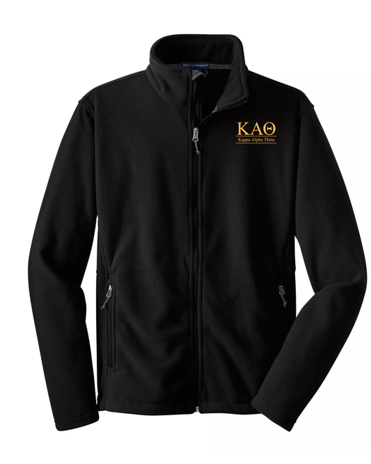 Kappa Alpha Theta Custom Fleece Full-Zip Jacket | Greek Organization Jacket