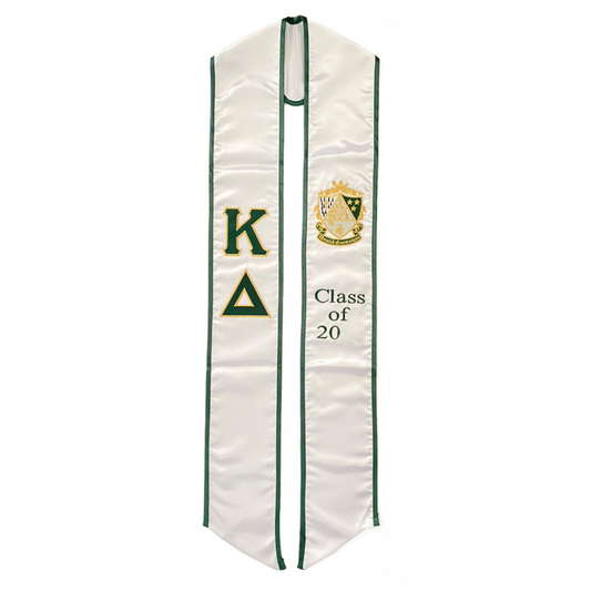 Kappa Delta Graduation Sash Stole