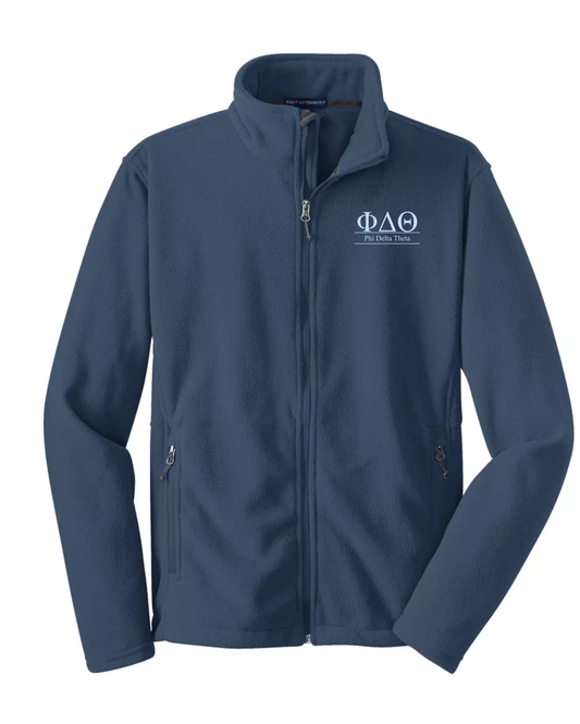 Phi Delta Theta Custom Fleece Full-Zip Jacket | Greek Organization Jacket