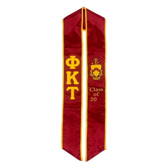 Phi Kappa Tau Graduation Sash Stole