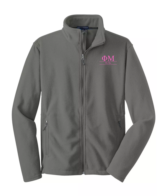 Phi Mu Custom Fleece Full-Zip Jacket | Greek Organization Jacket