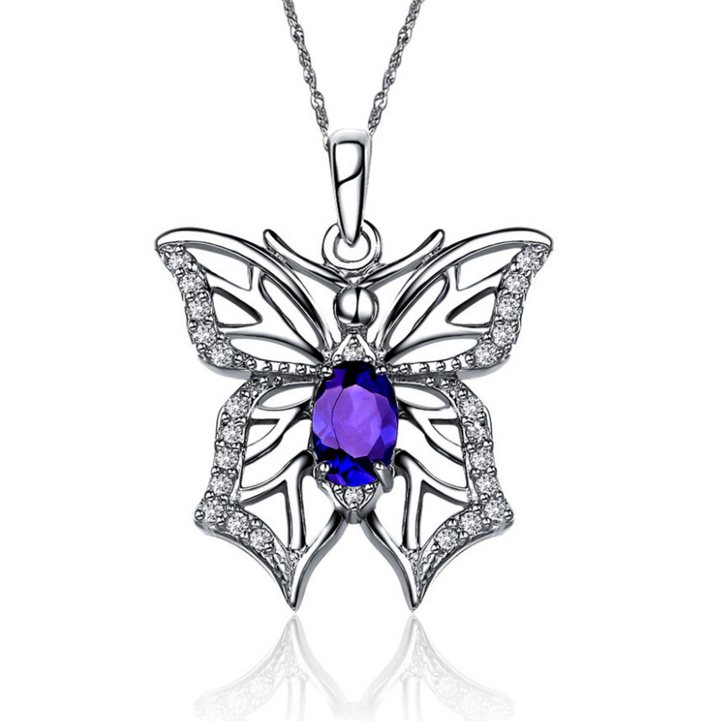 Phi Sigma Sigma Butterfly Lavaliere (TY003)