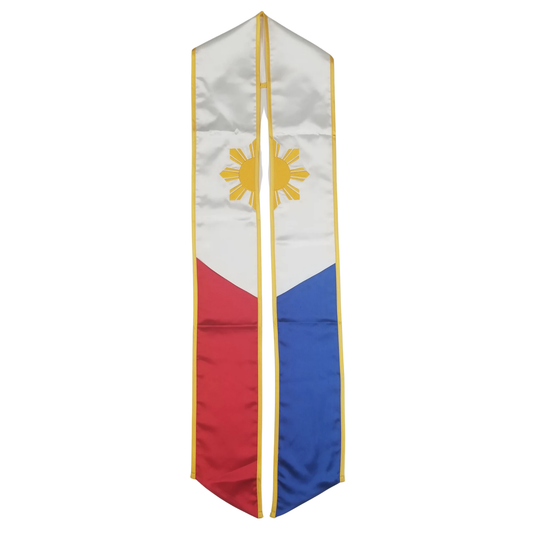 Philippine Flag Graduation Stole / Sash Philippines Flag Sash