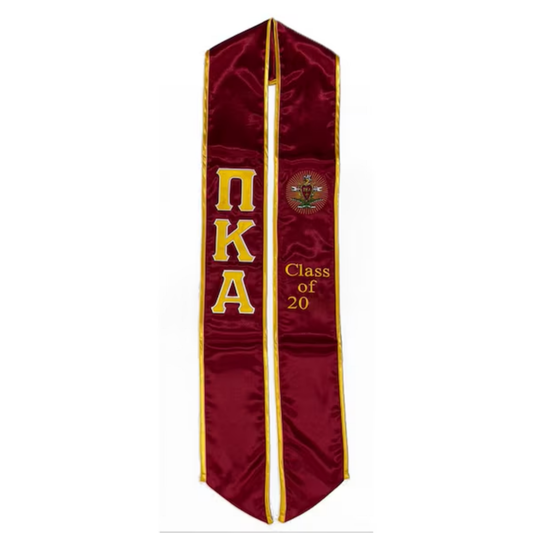 Pi Kappa Alpha Graduation Sash Stole