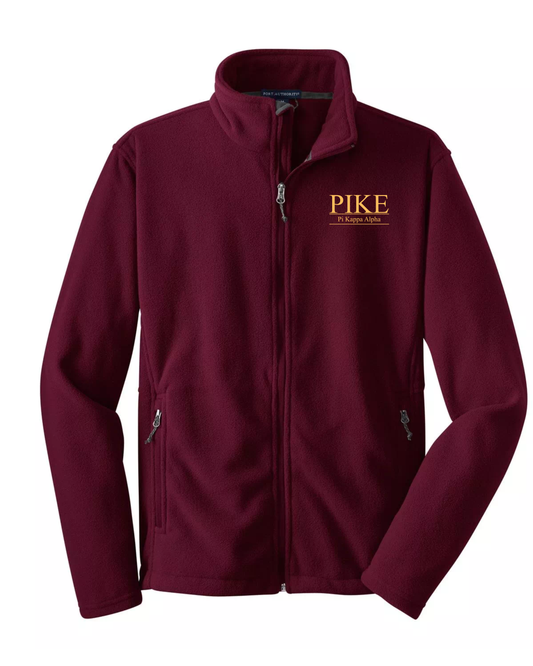 Pi Kappa Alpha Custom Fleece Full-Zip Jacket | Greek Organization Jacket