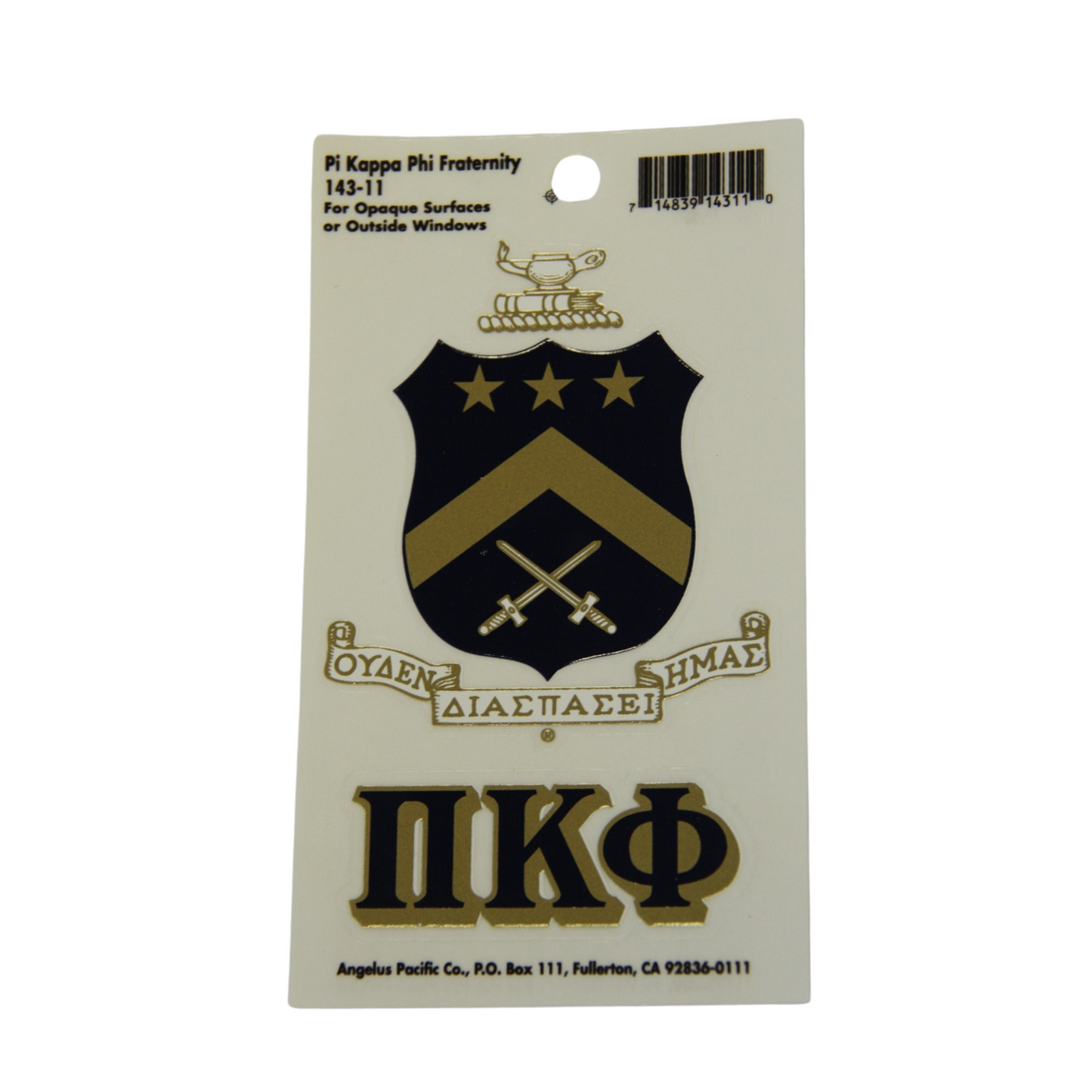 Pi Kappa Phi Decal Sticker