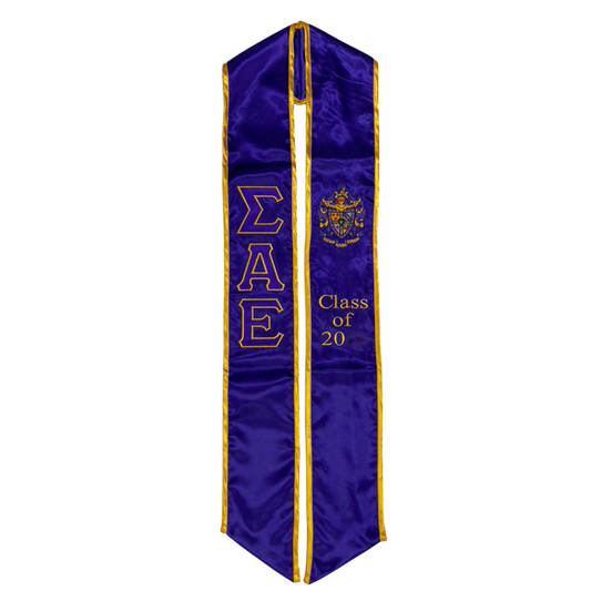 Sigma Alpha Epsilon Graduation Sash Stole