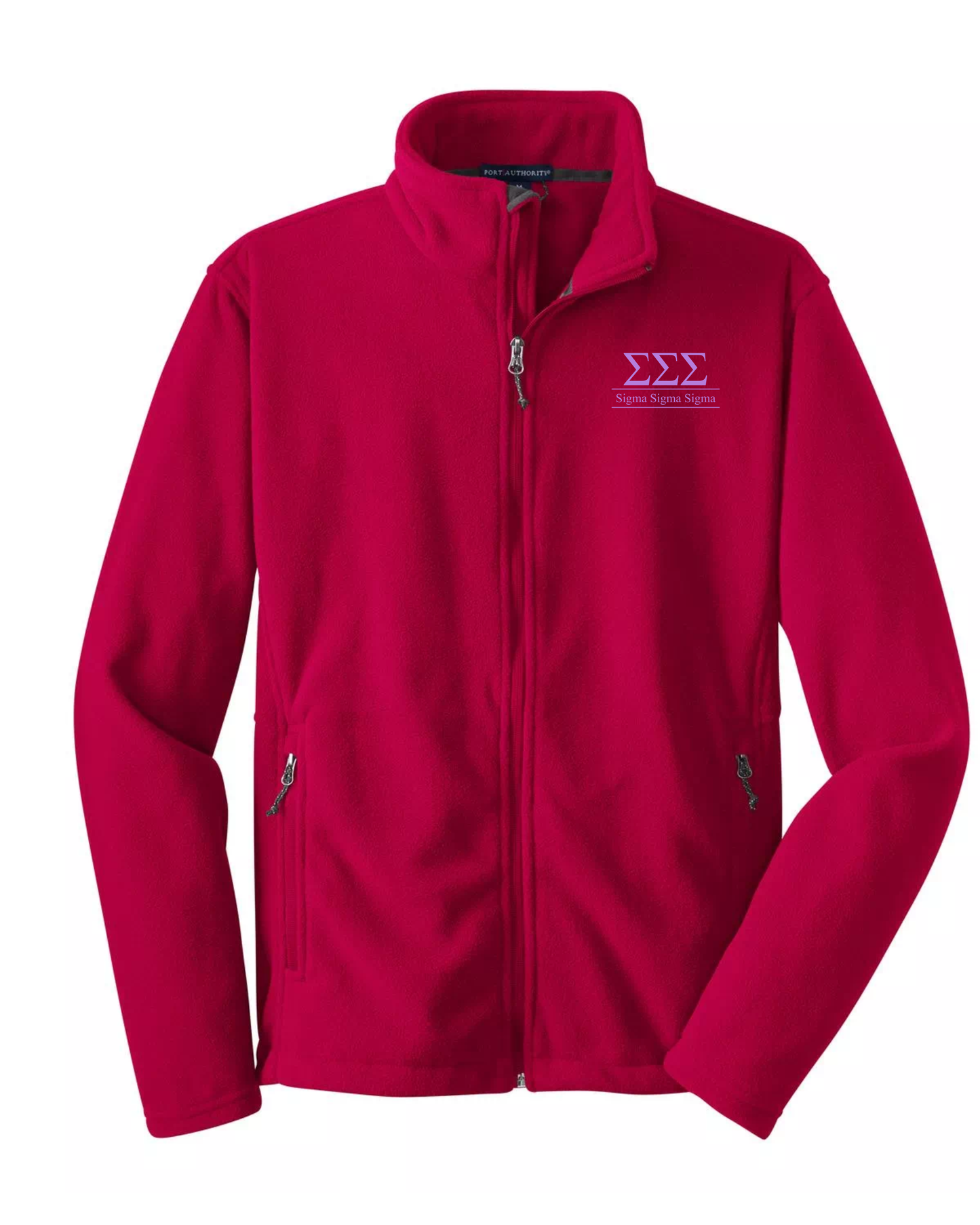 Sigma Sigma Sigma Custom Fleece Full-Zip Jacket | Greek Organization Jacket
