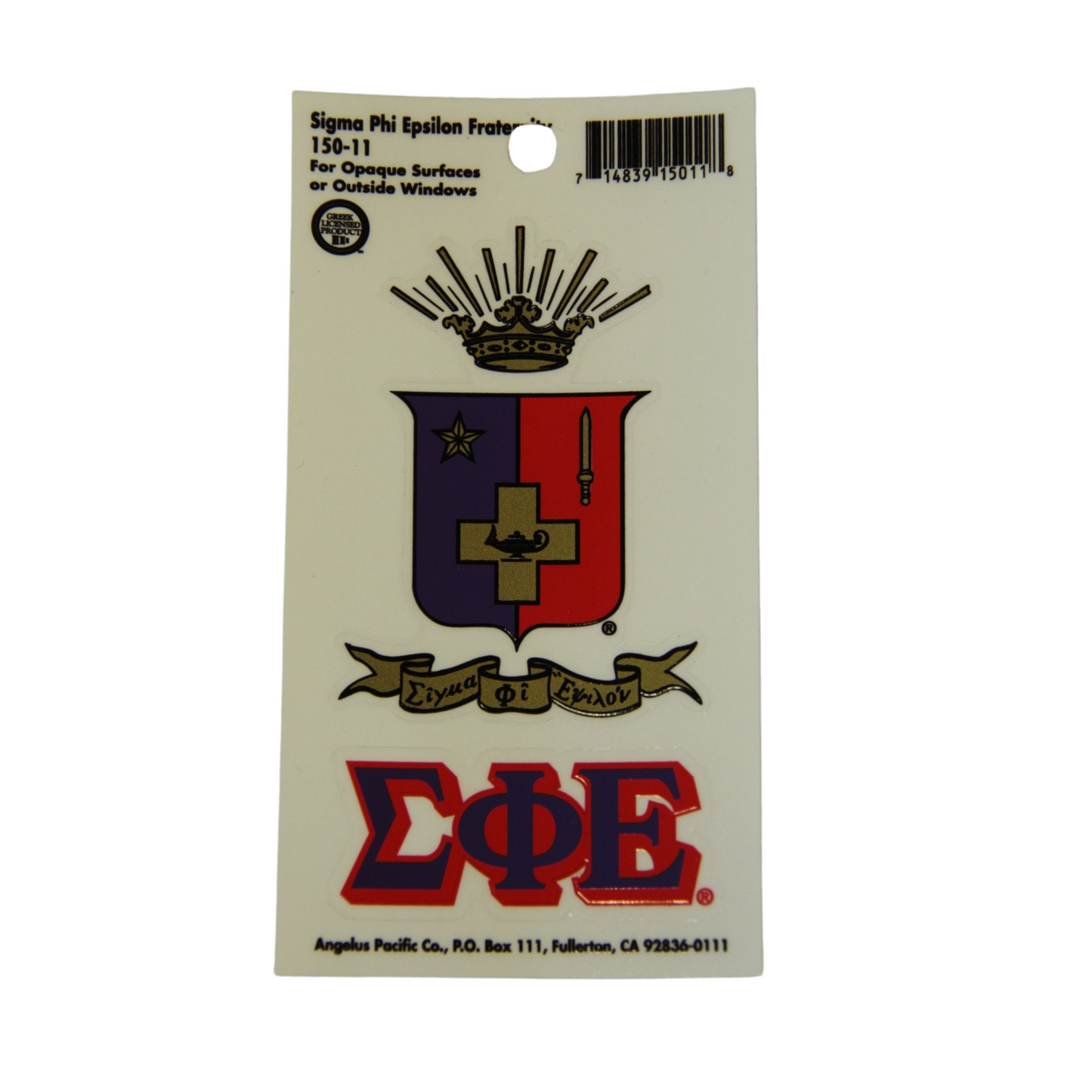 Sigma Phi Epsilon Decal Sticker