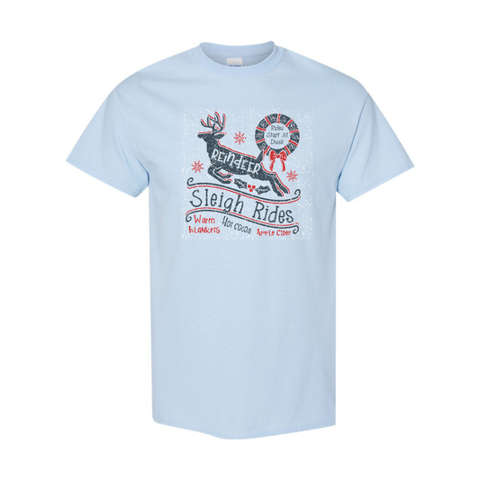 Holiday Shirt | Sleigh Rides Christmas | Perfect for Company Events, Family Matching Outfits & Group Holiday Parties