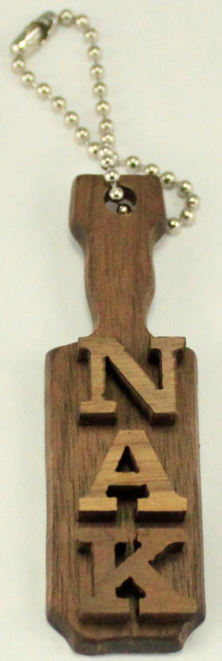 Nu Alpha Kappa Mini Wood Paddle Key Chain