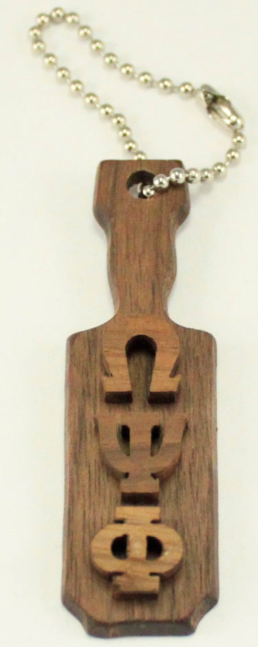 Omega Psi Phi Mini Wood Paddle Key Chain