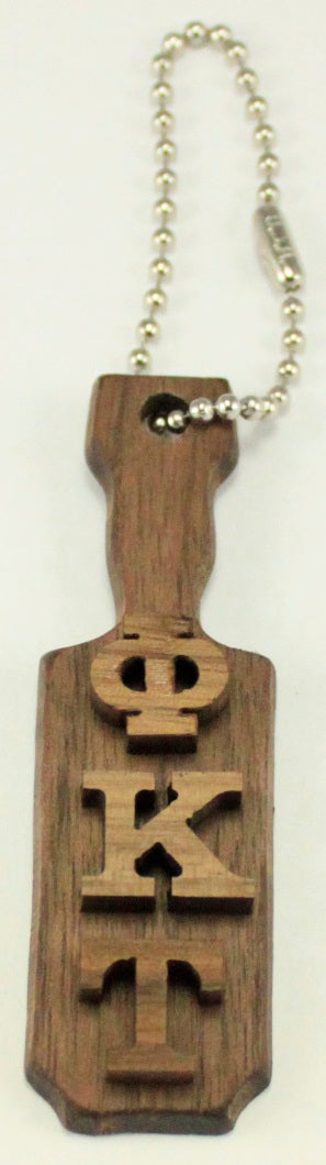 Phi Kappa Tau Mini Wood Paddle Key Chain
